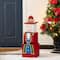 Glitzhome® 24.5" Christmas Wood Santa and Nutcracker Reversible Boxed Porch Decor
